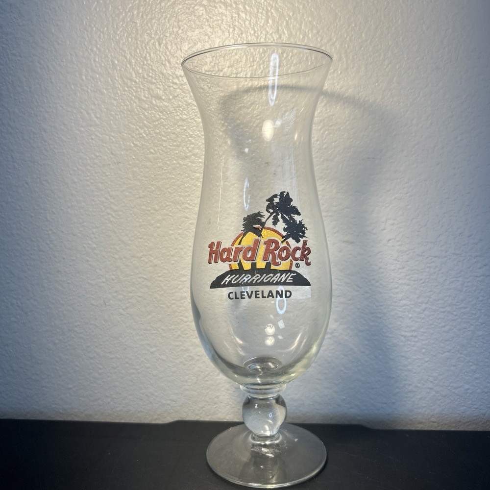 Hard Rock Cafe Hurricane Glass  Cleveland